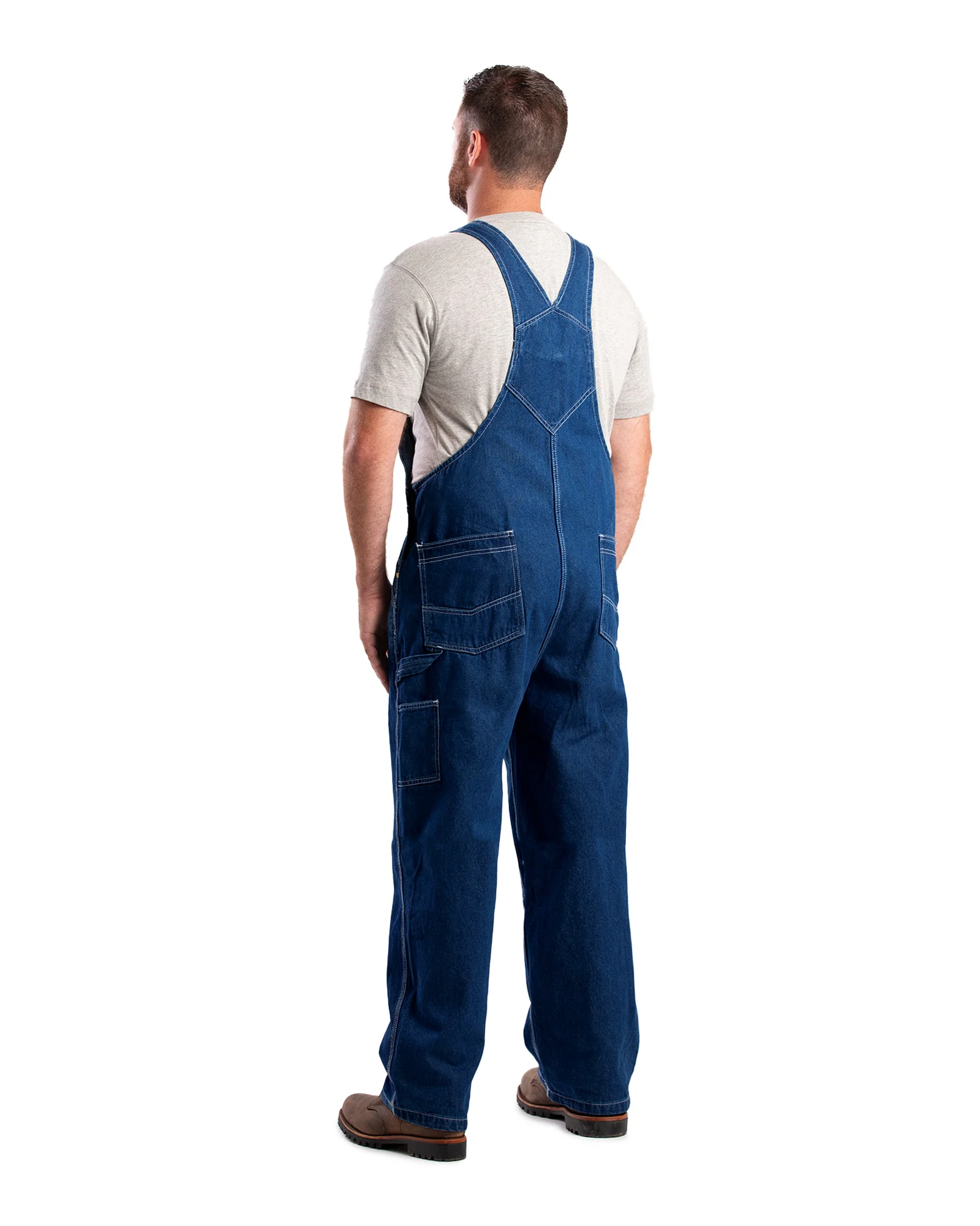 Vintage Unlined Washed Denim Bib Overall - Image 3