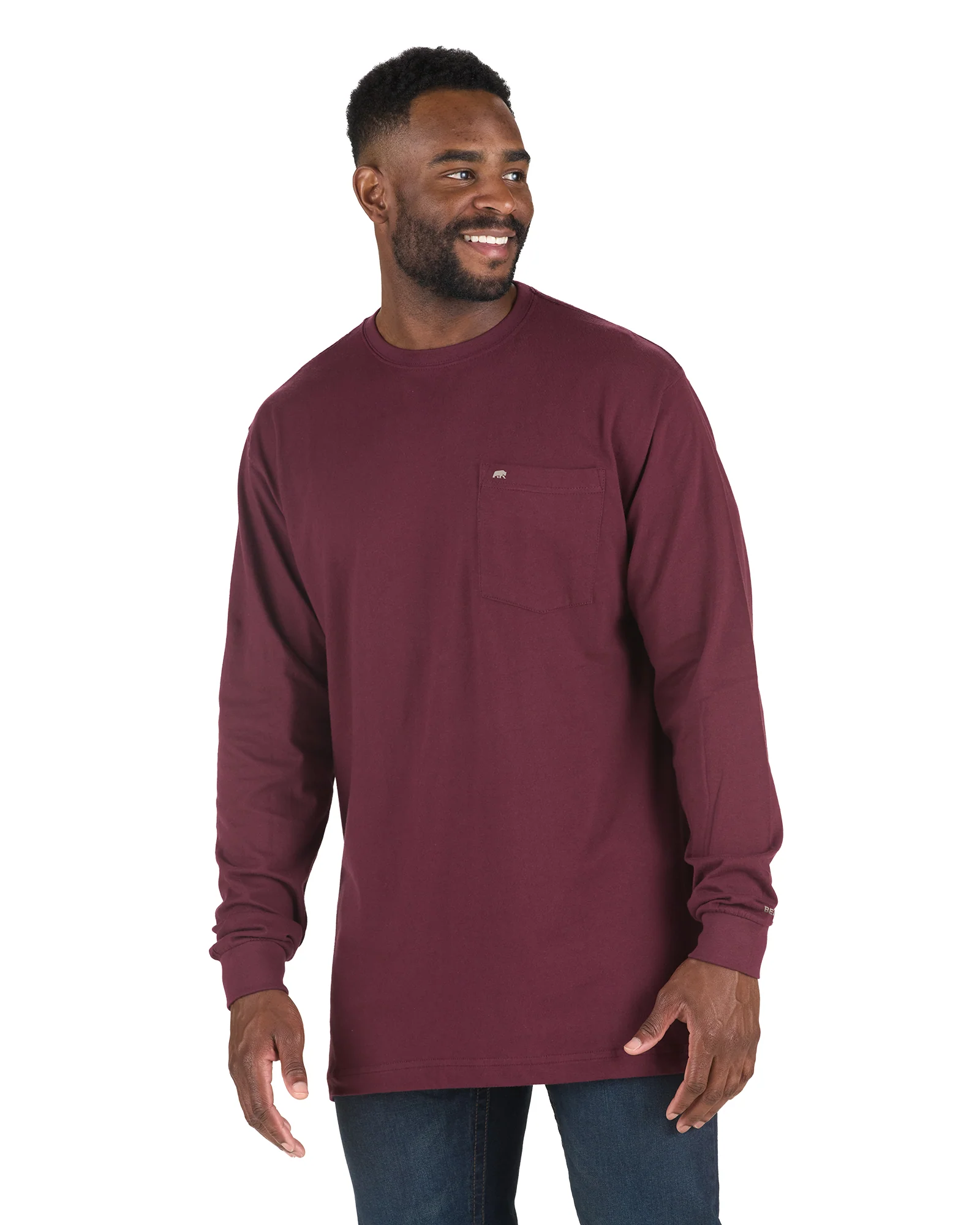 Heavyweight Long Sleeve Pocket T-Shirt - Image 13
