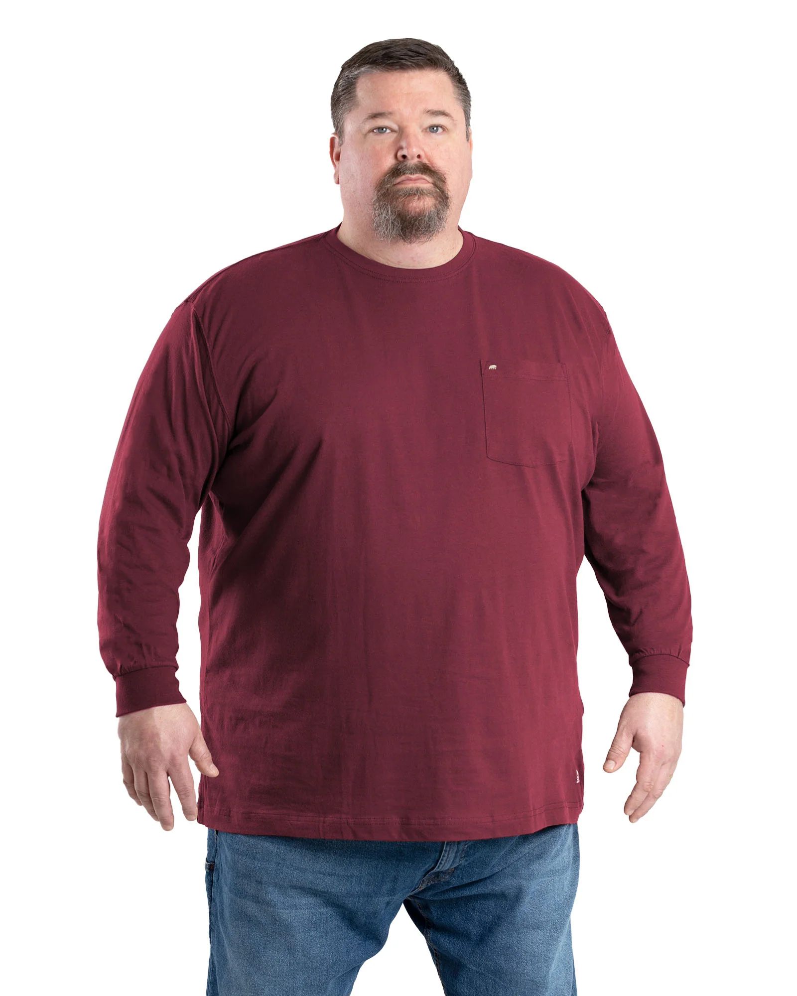 Heavyweight Long Sleeve Pocket T-Shirt - Image 21