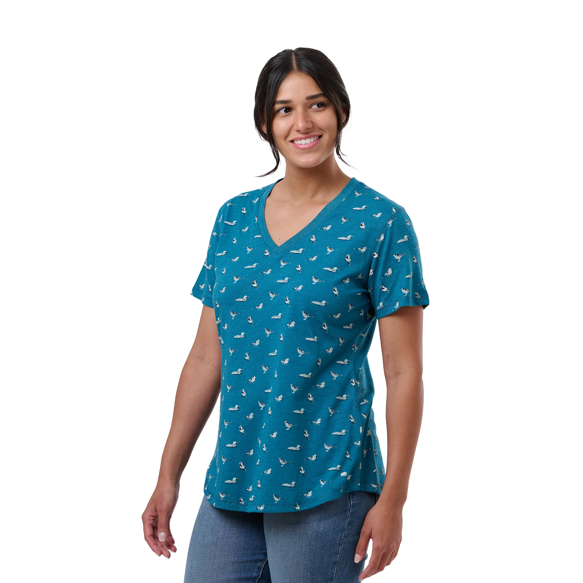 Women's Performance V-Neck Short Sleeve T-Shirt (Prints) - Image 29