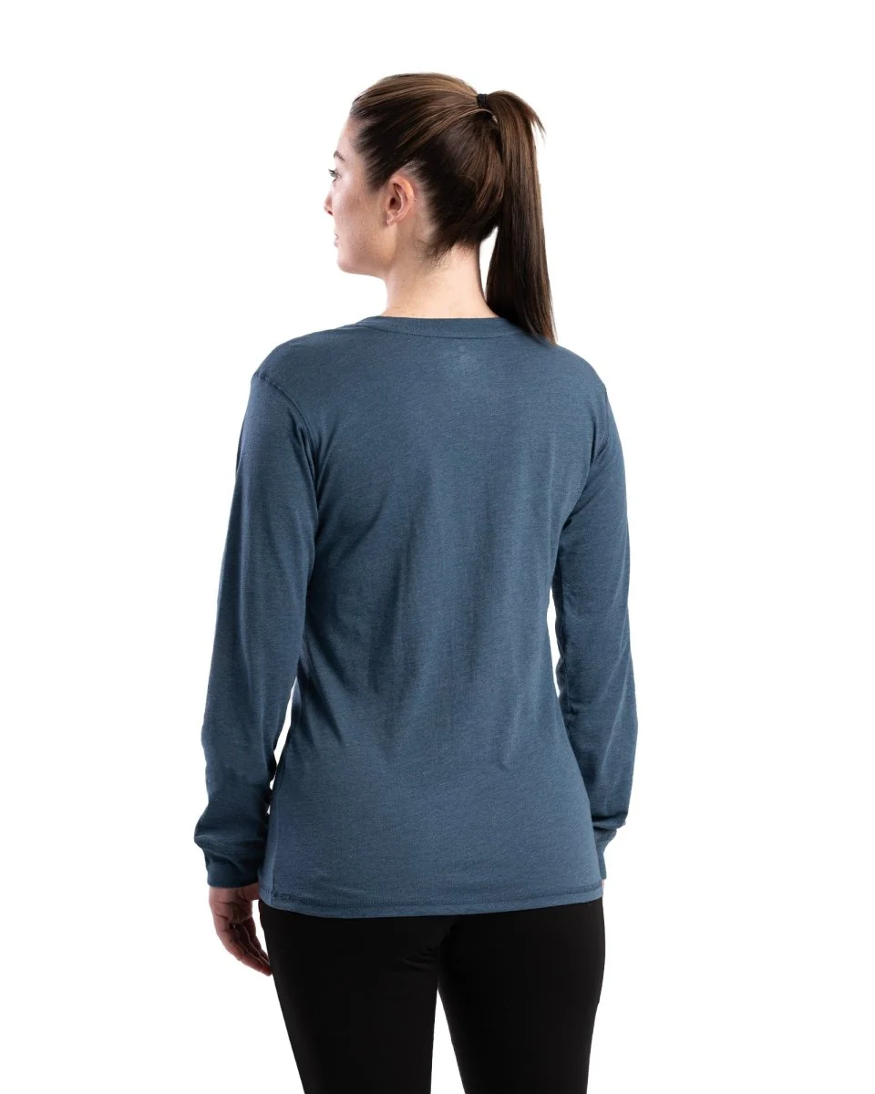 Women's Performance V-Neck Long Sleeve T-Shirt - Image 14