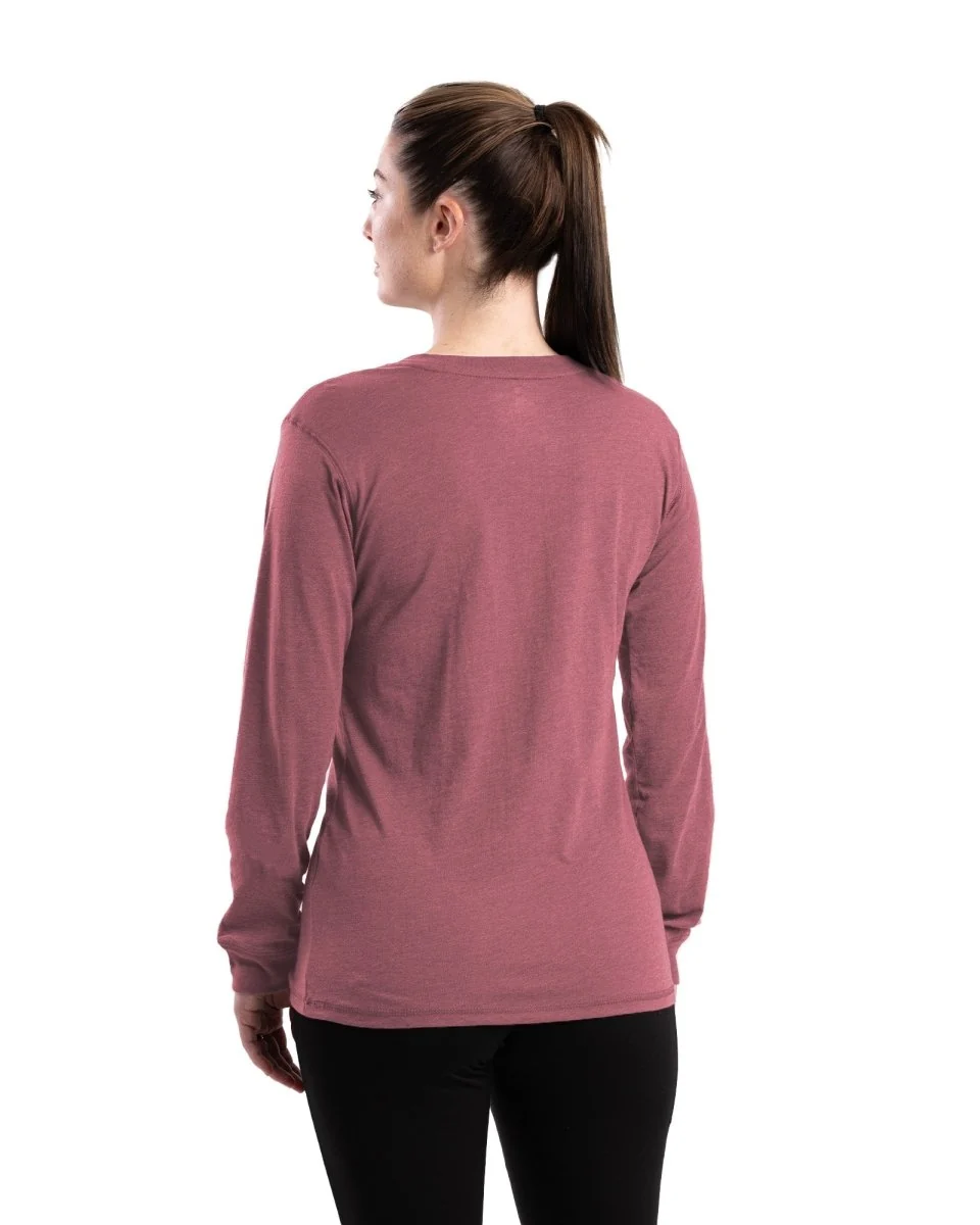 Women's Performance V-Neck Long Sleeve T-Shirt - Image 2