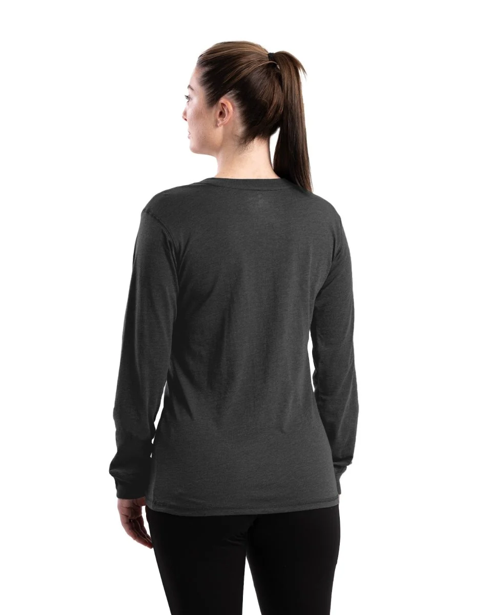 Women's Performance V-Neck Long Sleeve T-Shirt - Image 6