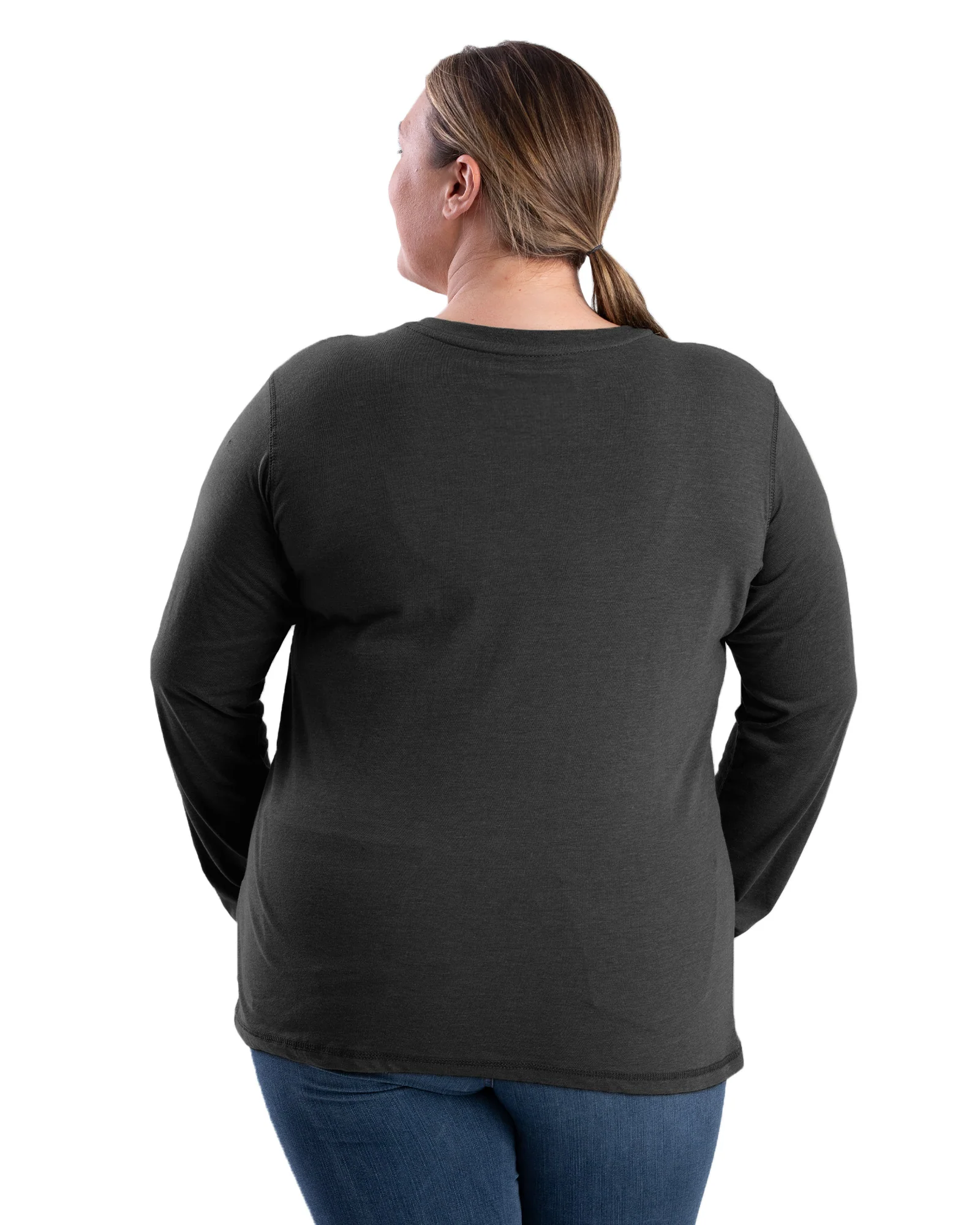 Women's Performance V-Neck Long Sleeve T-Shirt - Image 8