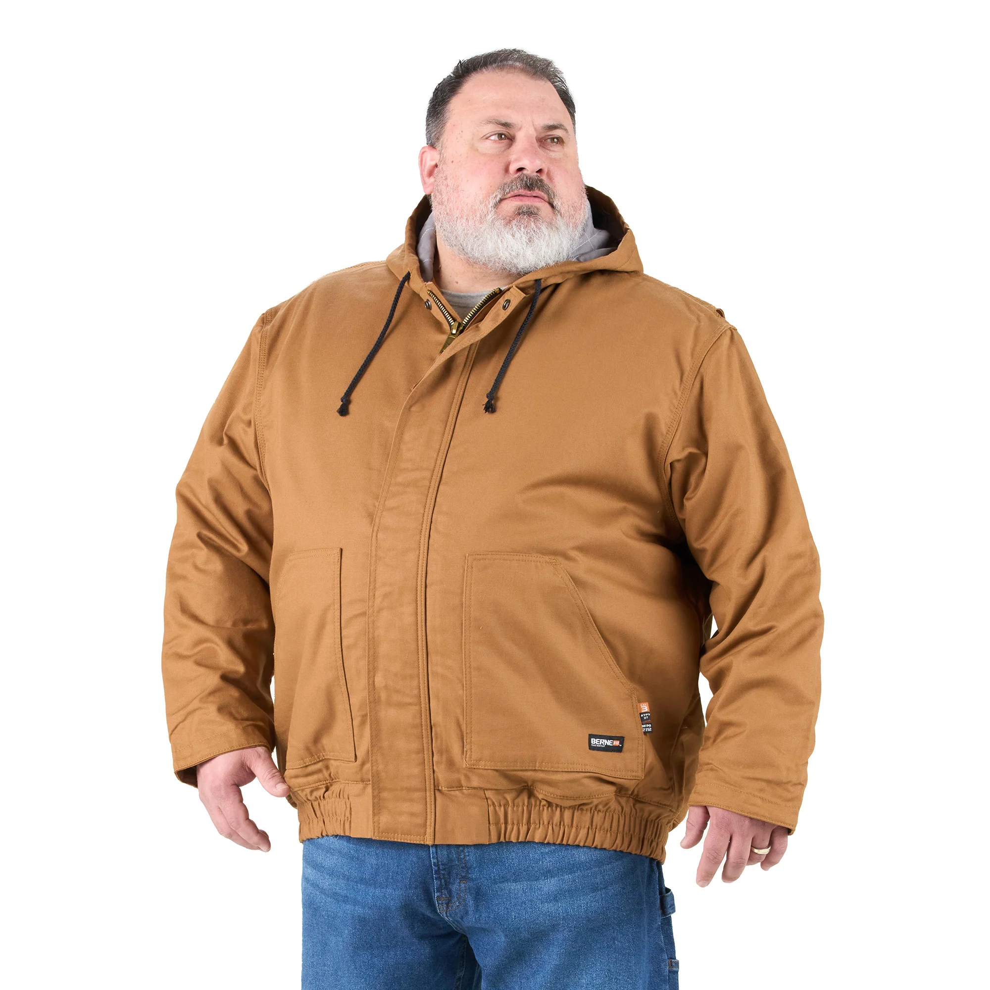 Flame Resistant Duck Hooded Jacket - Image 3