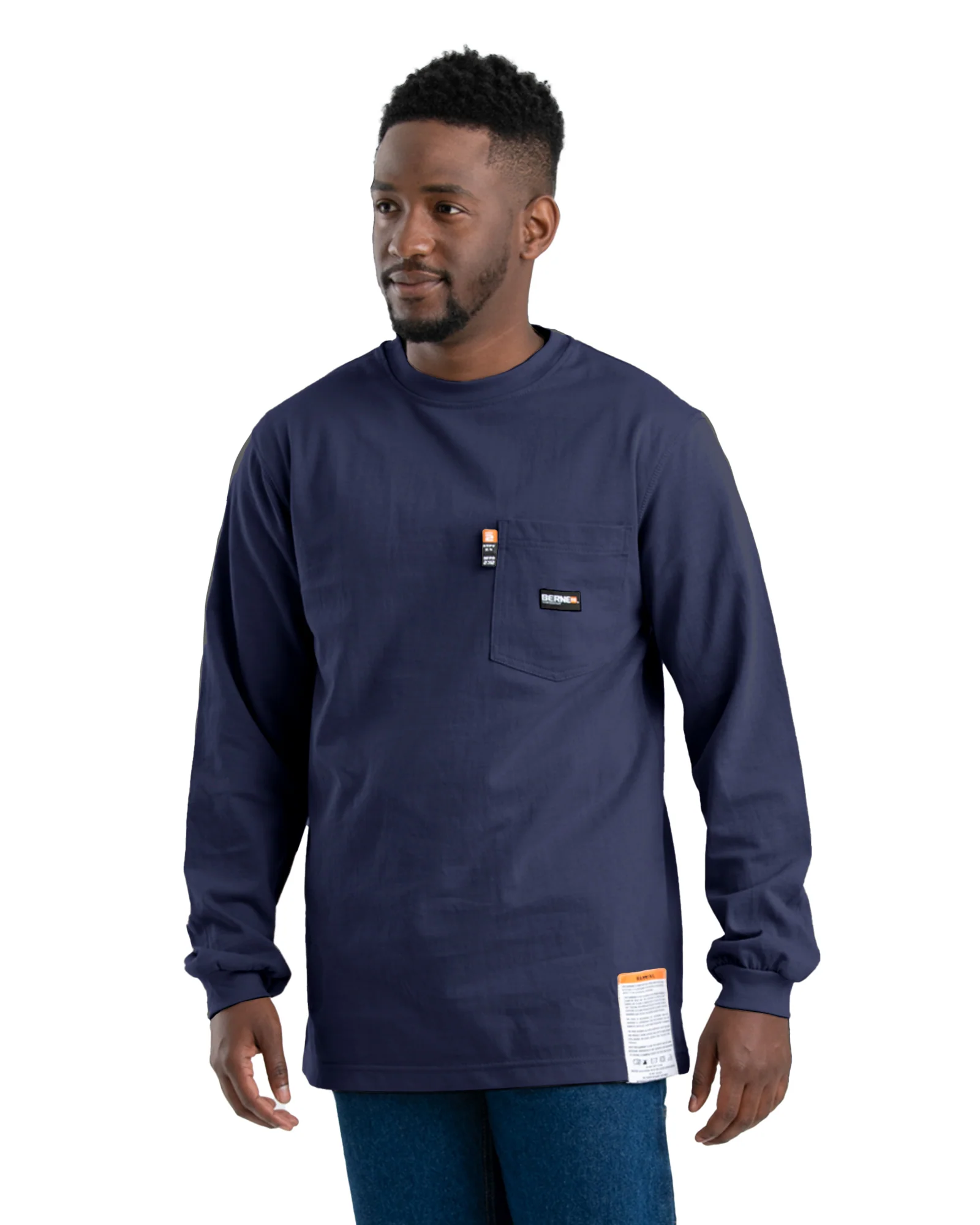 Flame Resistant Crew Neck Pocket T-Shirt - Image 3