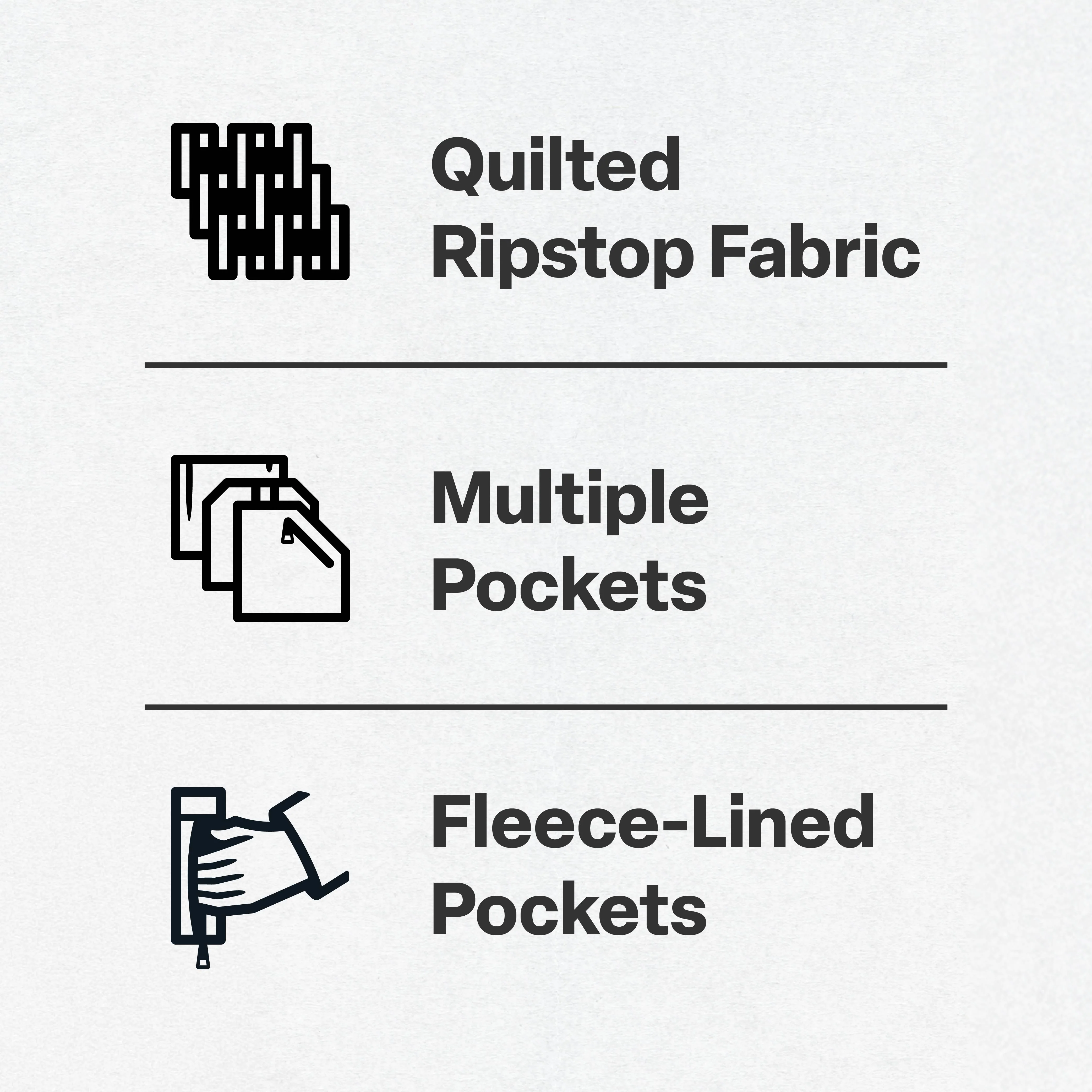 Channel Quilt Ripstop Hooded Jacket - Image 3
