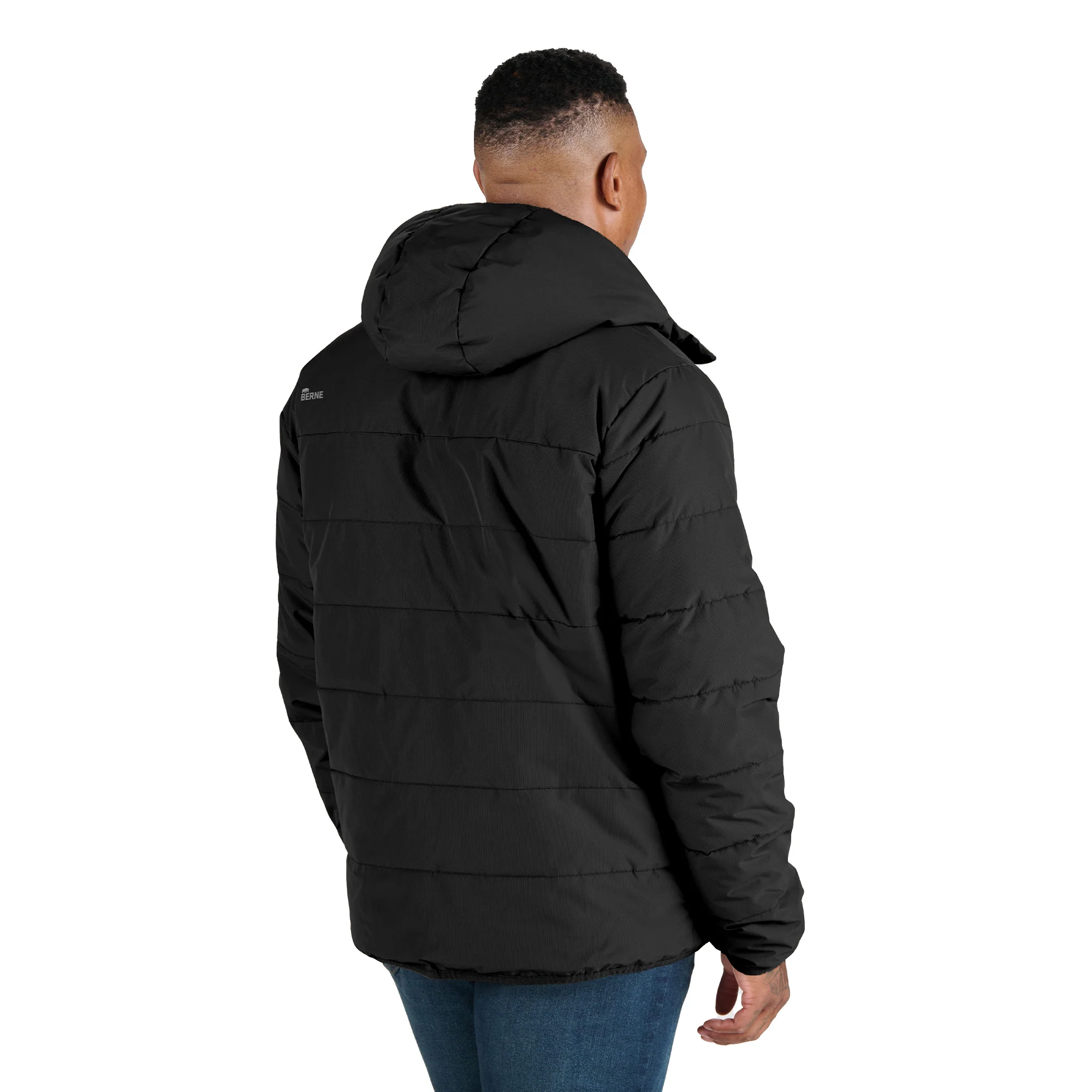 Channel Quilt Ripstop Hooded Jacket - Image 8