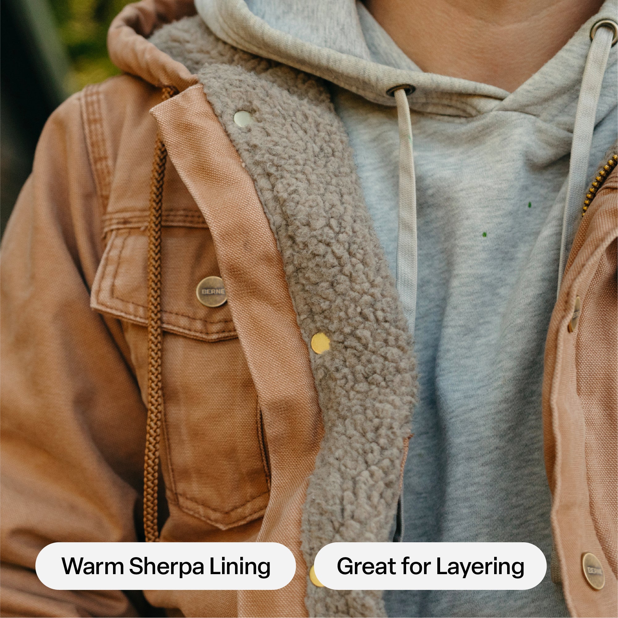Washed Sherpa-Lined Hooded Jacket - Image 6