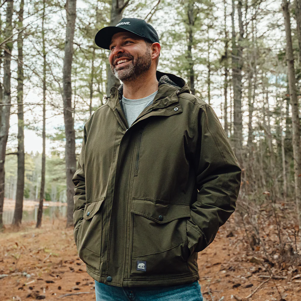 Men's Quilt-Lined Micro-Duck Hooded Work Coat - Image 12