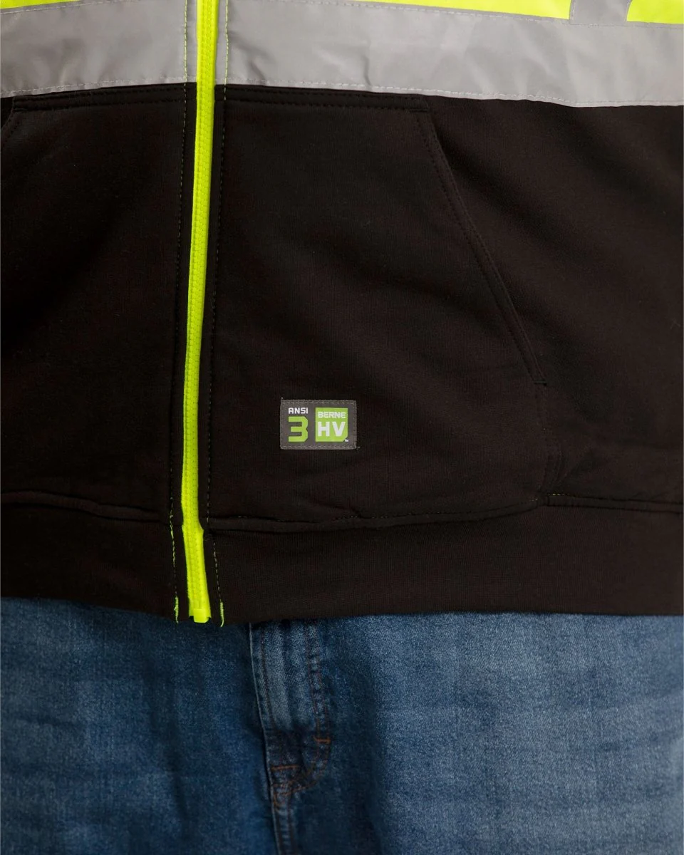 Hi Vis Class 3 Color Block Hooded Sweatshirt - Image 6