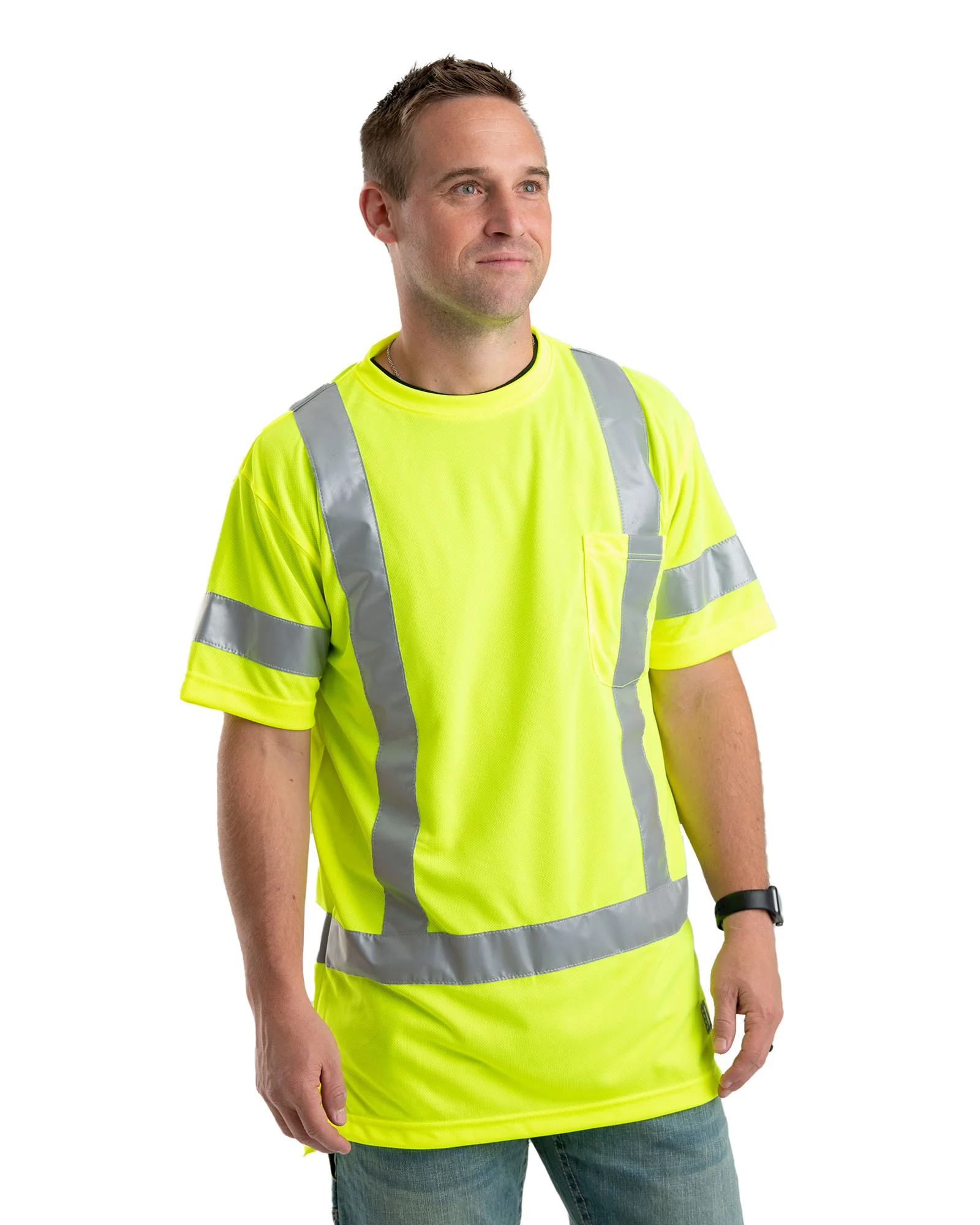 Hi Vis Class 3 Performance Short Sleeve T-Shirt - Image 3
