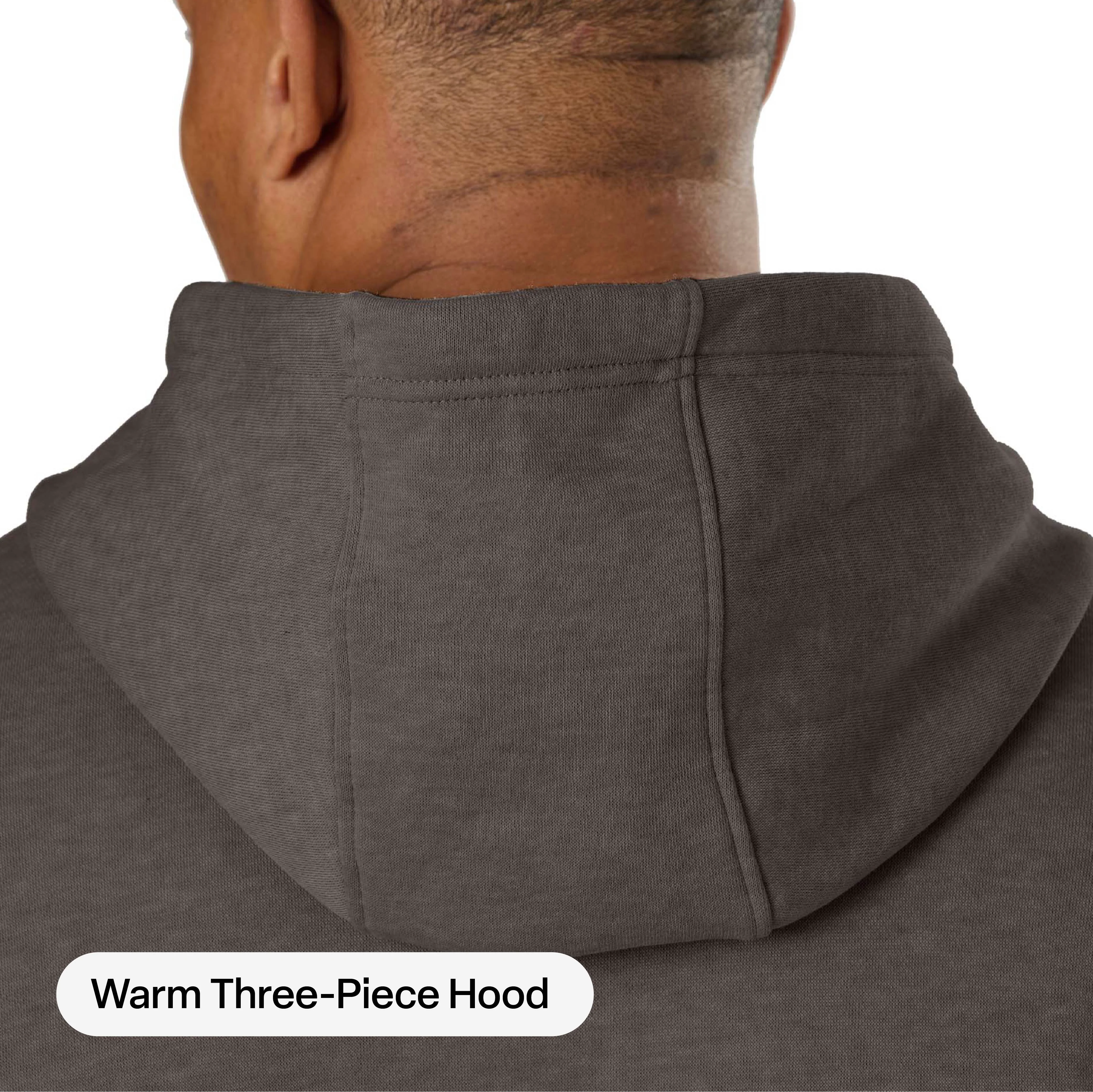 Men's Zippered Pocket Hooded Pullover Sweatshirt - Image 8