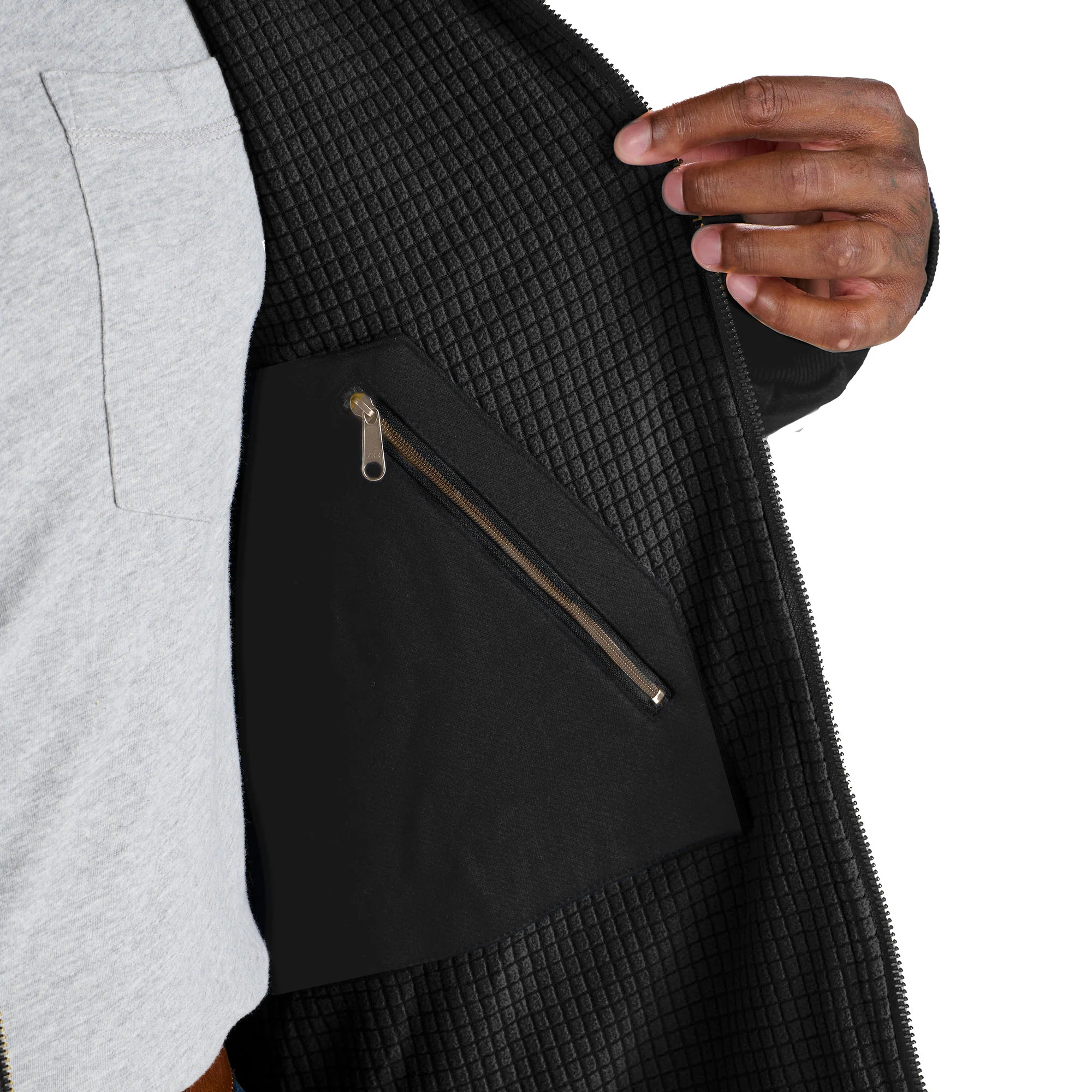 Heritage Grid Fleece-Lined Full-Zip Hooded Sweatshirt - Image 16