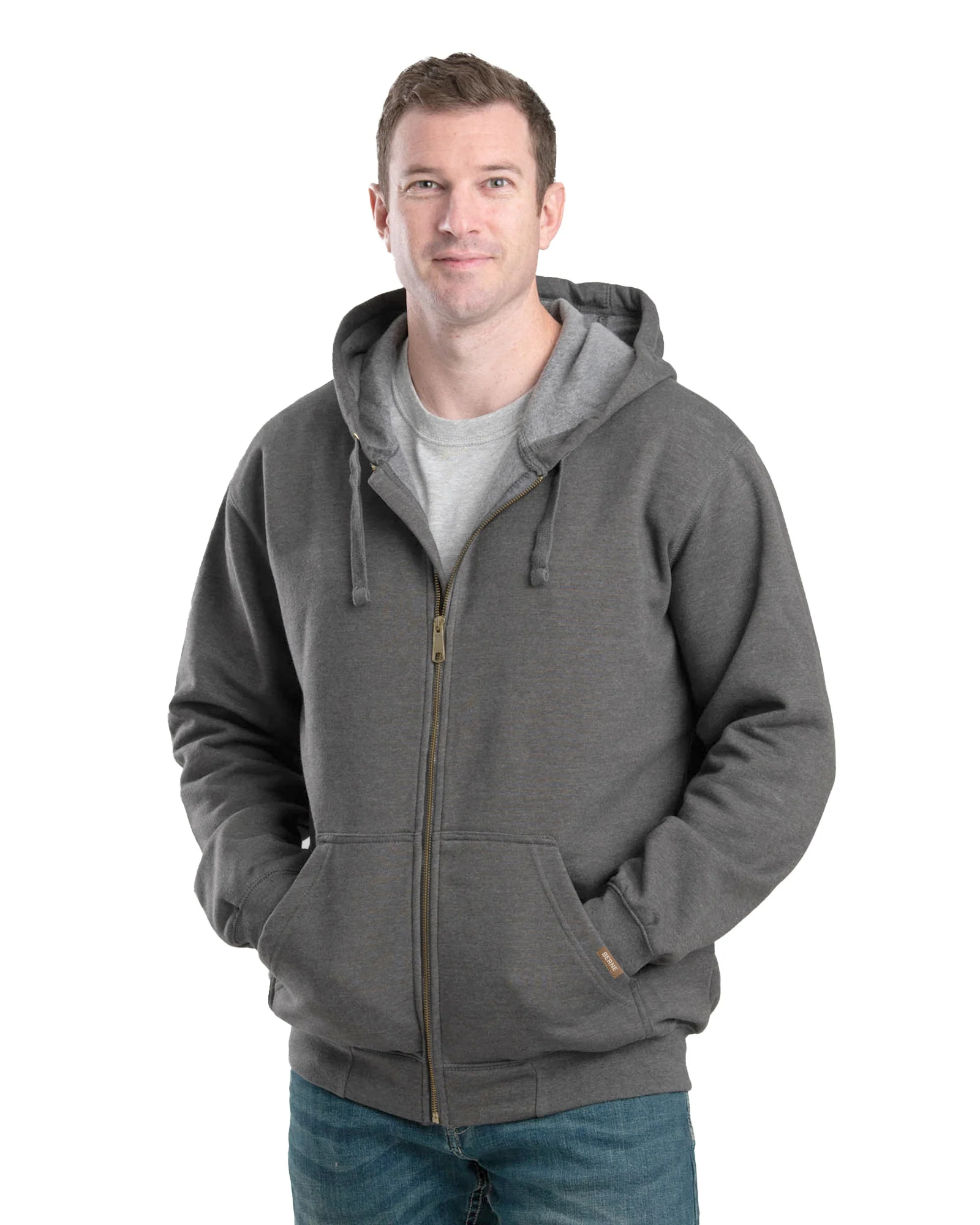 Men's Full-Zip Hooded Sweatshirt - Image 3