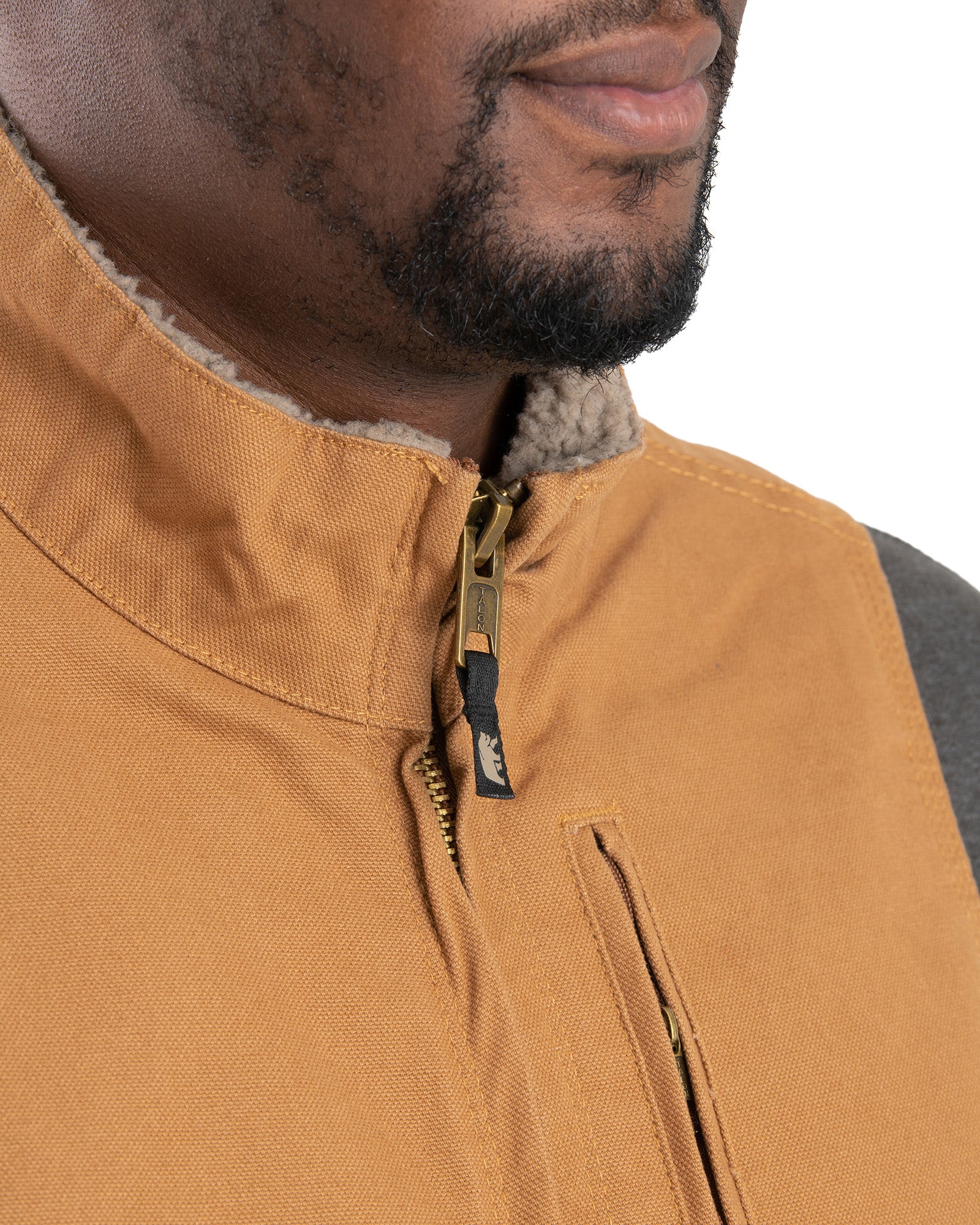 Heartland Sherpa-Lined Washed Duck Vest - Image 4