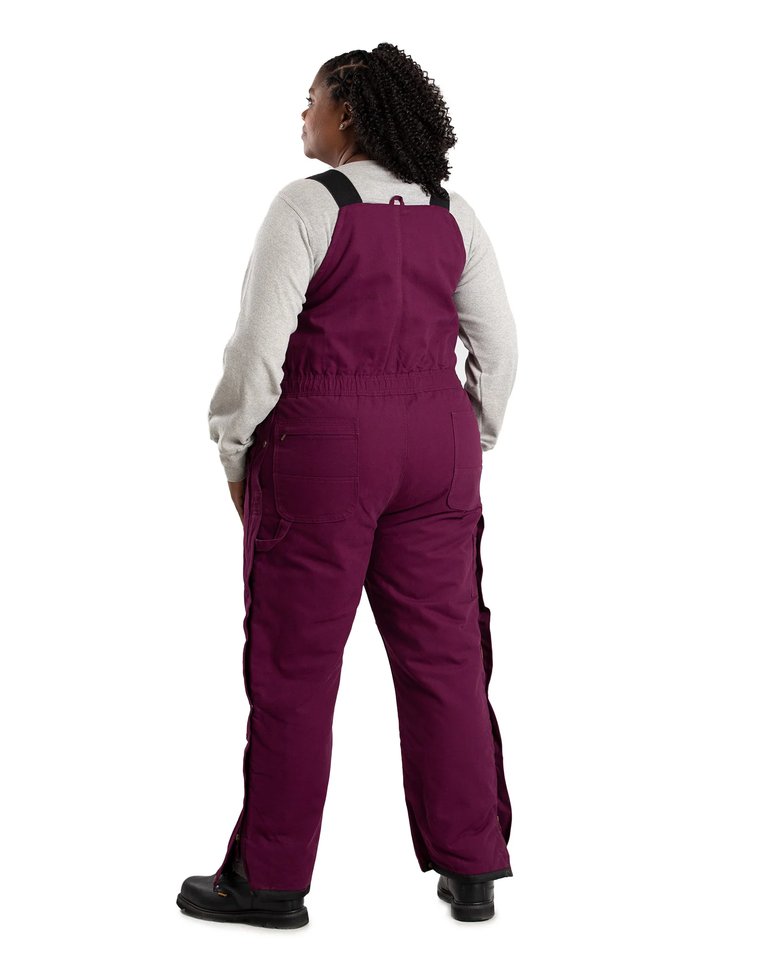 Women's Softstone Duck Insulated Bib Overall - Image 3