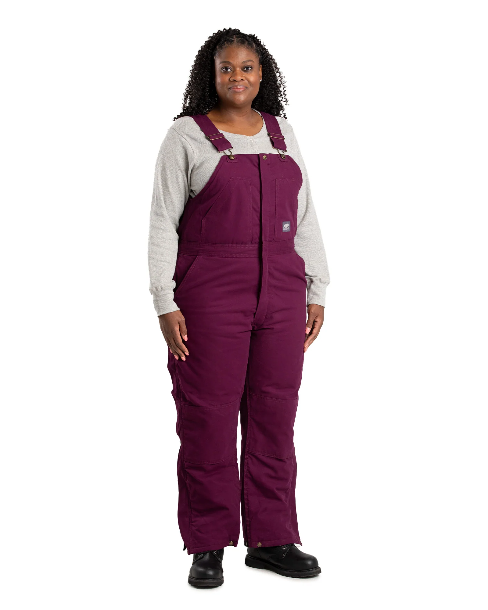 Women's Softstone Duck Insulated Bib Overall - Image 4