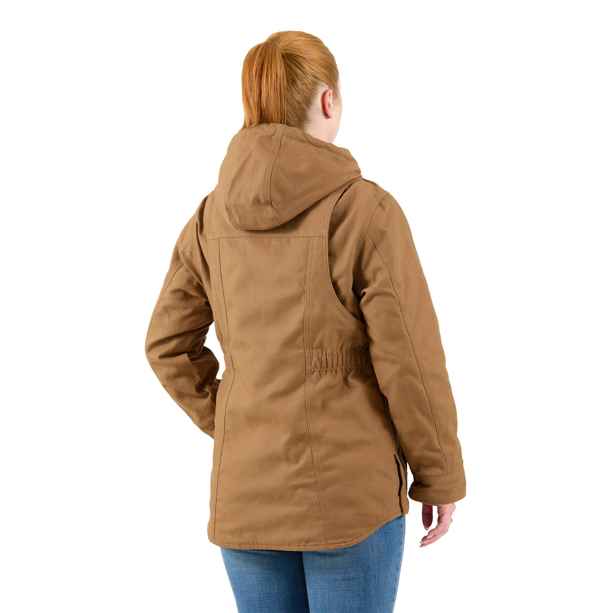 Women's Softstone Duck Hooded Ranch Coat - Image 5