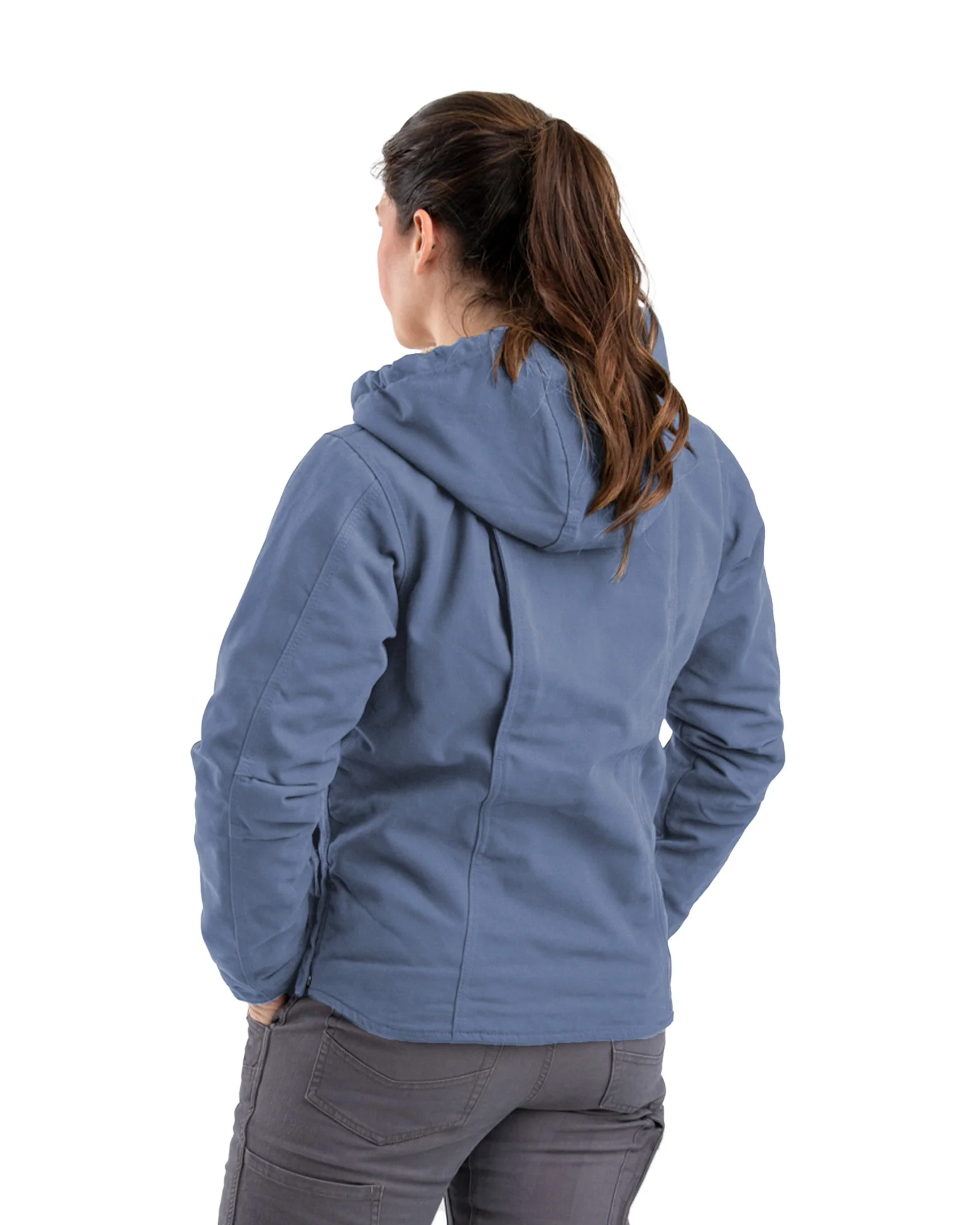 Women's Sherpa-Lined Duck Hooded Jacket - Image 16
