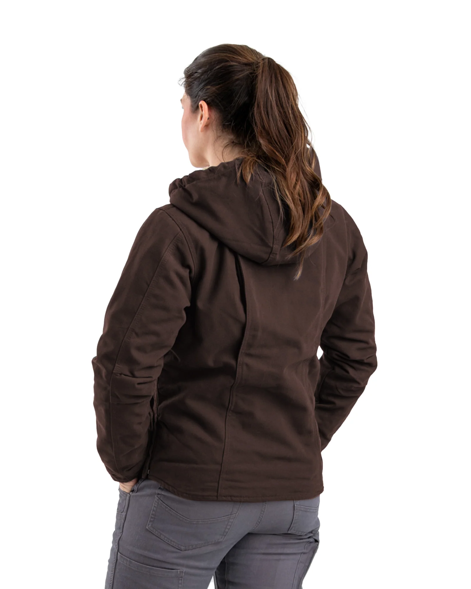 Women's Sherpa-Lined Duck Hooded Jacket - Image 21