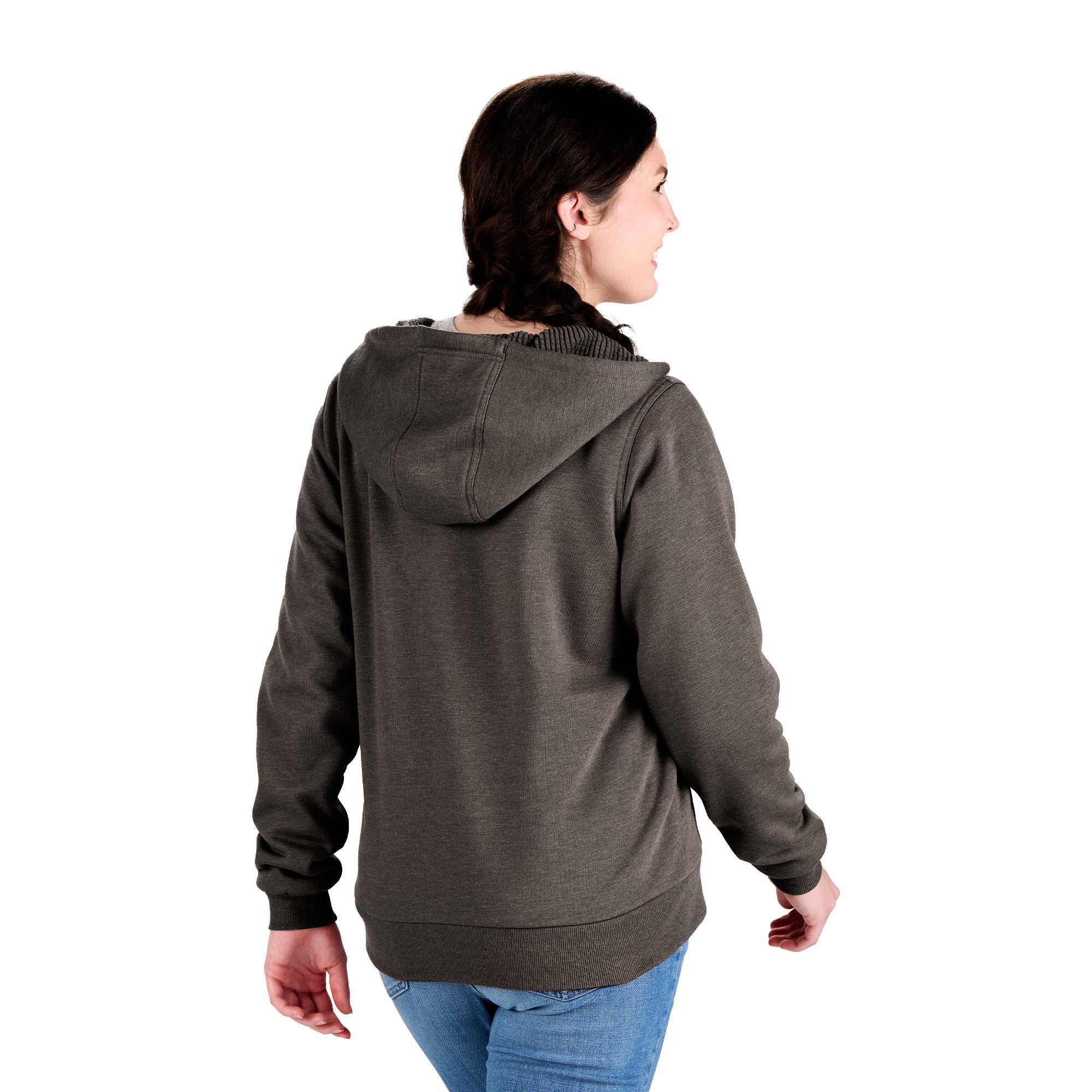 Women's Heritage Grid Fleece-Lined Full-Zip Hooded Sweatshirt - Image 10