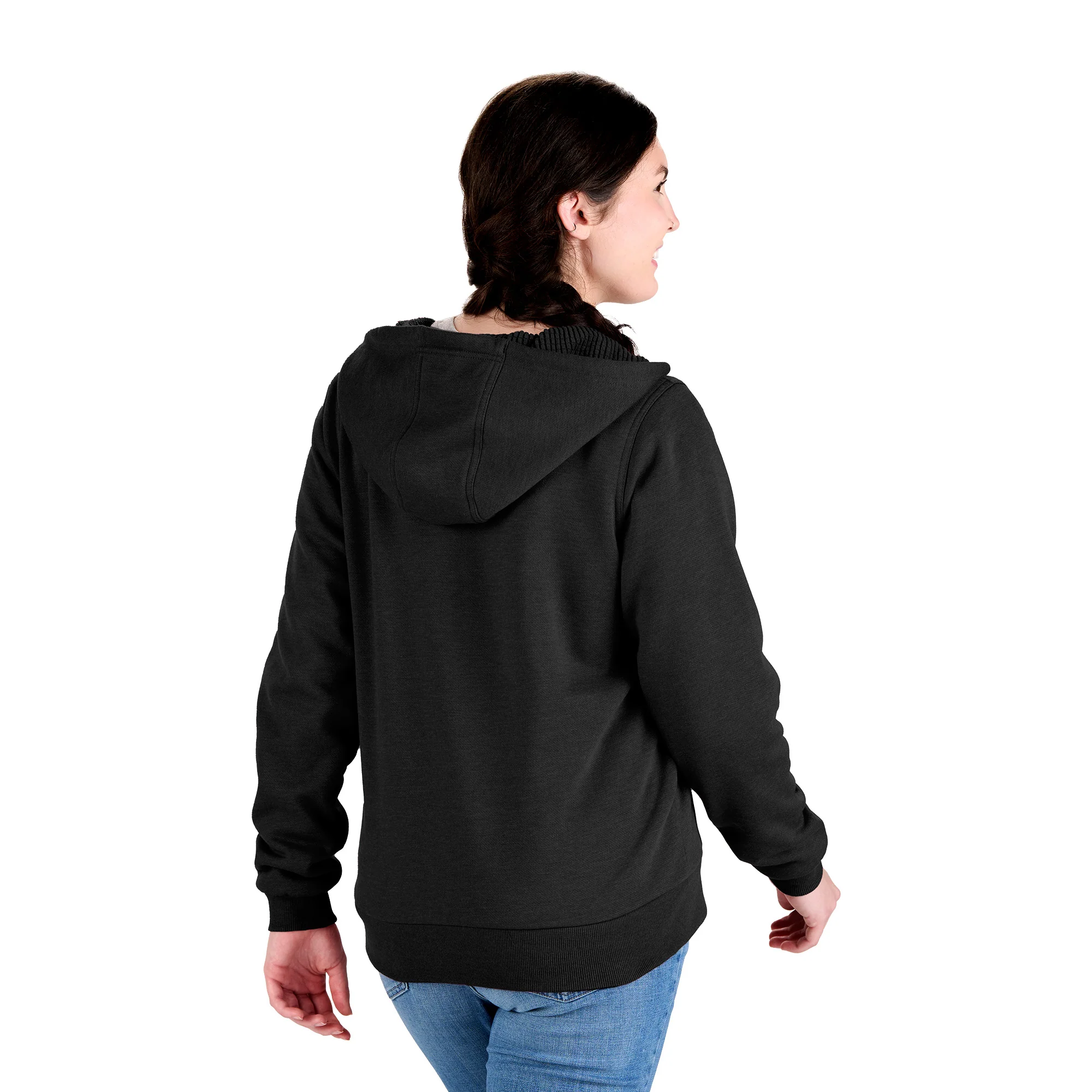 Women's Heritage Grid Fleece-Lined Full-Zip Hooded Sweatshirt - Image 8